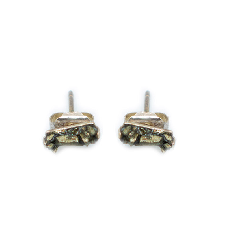 Jenny Sheriff Silver and Pyrite Earrings